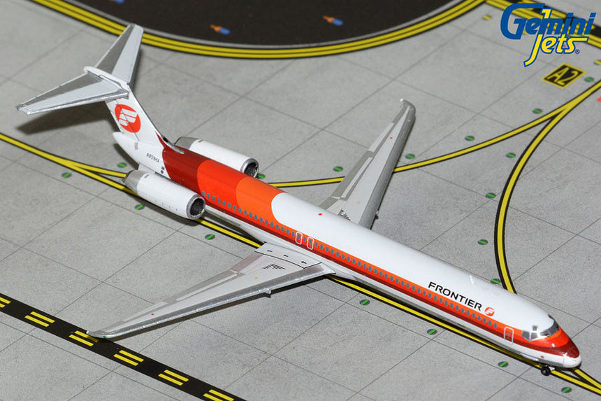GeminiJets Frontier Airlines McDonnell Douglas MD-80 N859HA (Saul Bass Orange-and-Red Livery) 1/400 Scale