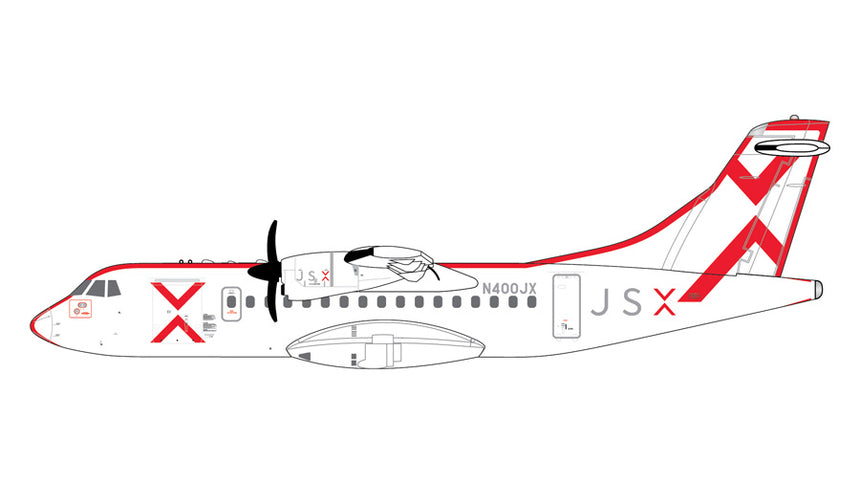 GeminiJets JSX ATR-42-600 N400JX 1/400 Aircraft Scale Model