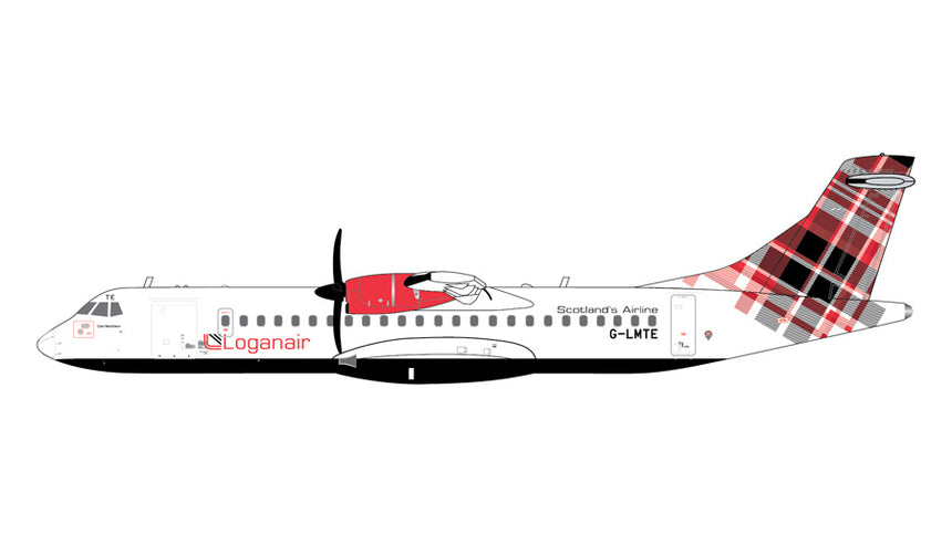GeminiJets Loganair ATR 72-600 G-LMTE (red livery) 1/400 Aircraft Scale Model