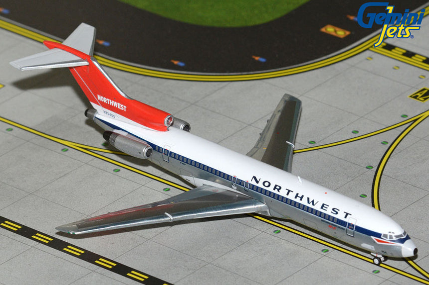 GeminiJets Northwest Orient Airlines Boeing B727-200 N254US (Delivery Livery Polished Belly) 1/400 Aircraft Scale Model