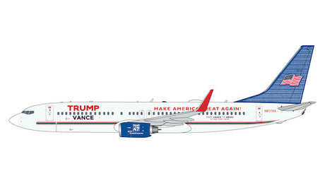 GeminiJets Trump-Vance Campaign Boeing B737-800W N917Xa 1/400 Scale