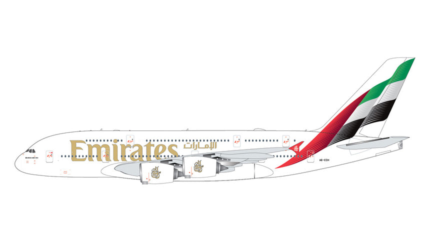 GeminiJets Emirates Airbus A380 A6-EOH (new livery) 1/400 Aircraft Scale Model