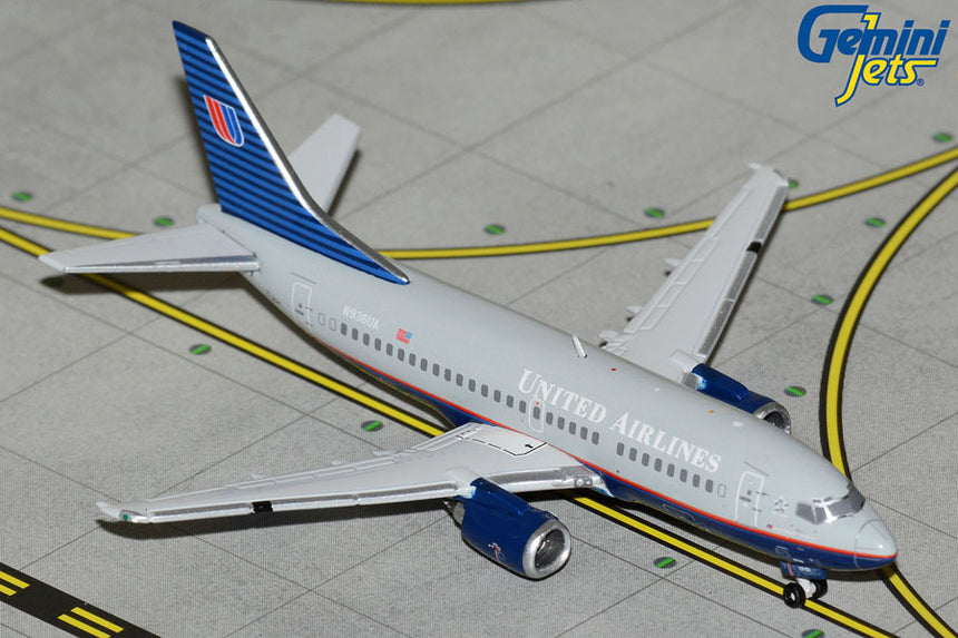 GeminiJets United Airlines Boeing B737-500 N936UA (battleship livery) 1/400 Aircraft Scale Model