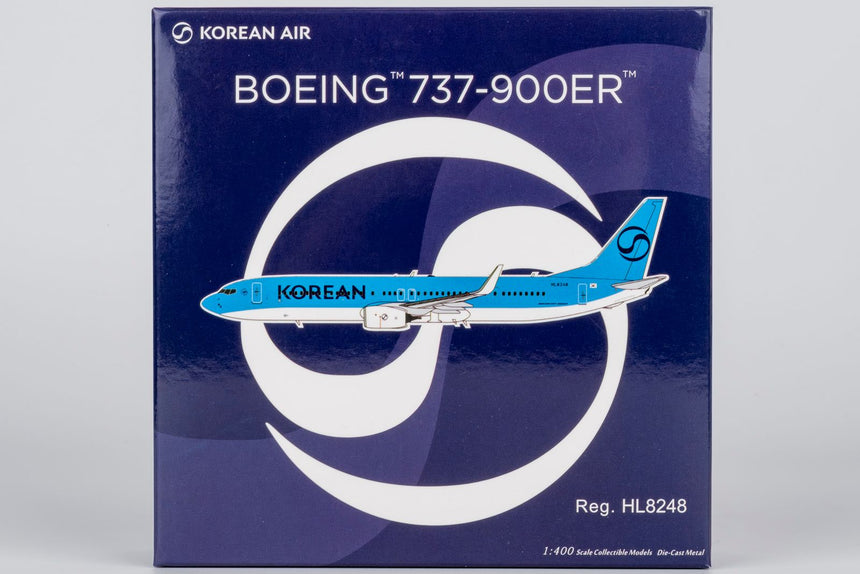 NG Models Korean Air (Korean Air's first 737-900 in 2025's livery) Boeing 737-900ER/w HL8248 1/400 Aircraft Scale Model