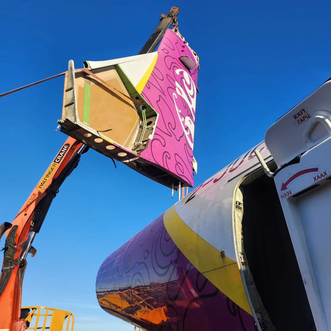 AviationTag Hunnu Air ATR 72 - 2-JUCE Purple/Violet