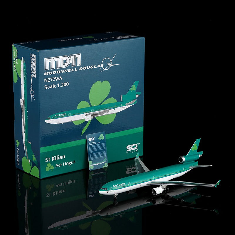 SQ Wings Aer Lingus McDonnell Douglas MD-11 N272WA 1/200 Aircraft Scale Model