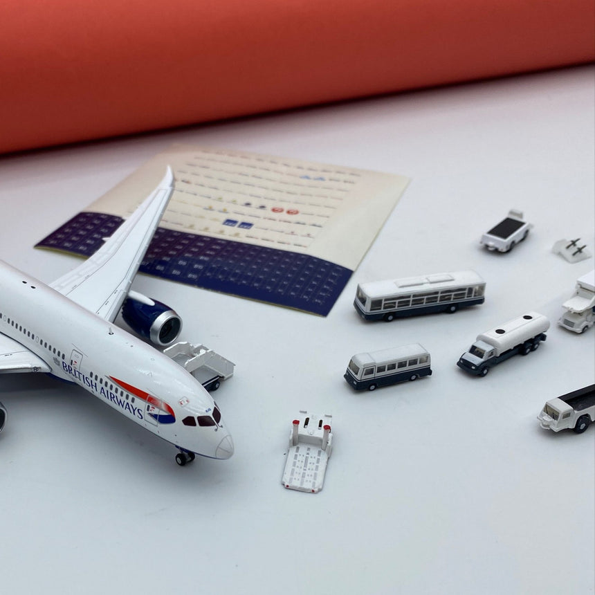 Gemini Jets Airport Accessories GSE 14 Piece Set 1/400 Scale