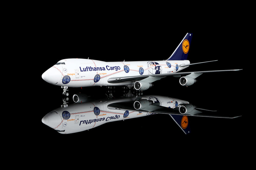 SQ Wings Lufthansa Cargo "Service Revolution" Boeing 747-200 D-ABZF Interactive Series 1/200 Scale Model