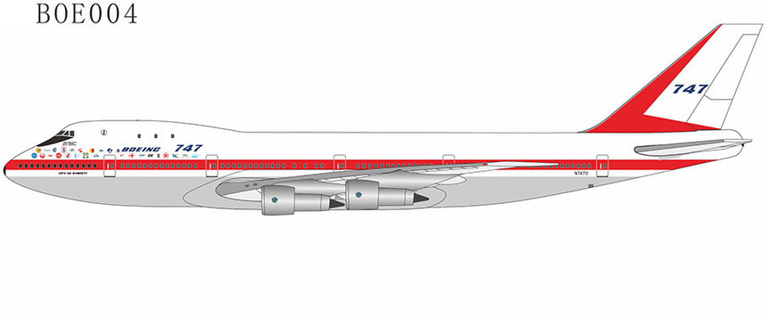 NG Models Boeing Company named "CITY OF EVERETT" Boeing B747-100 N7470 Lite Edition 1/400 Scale