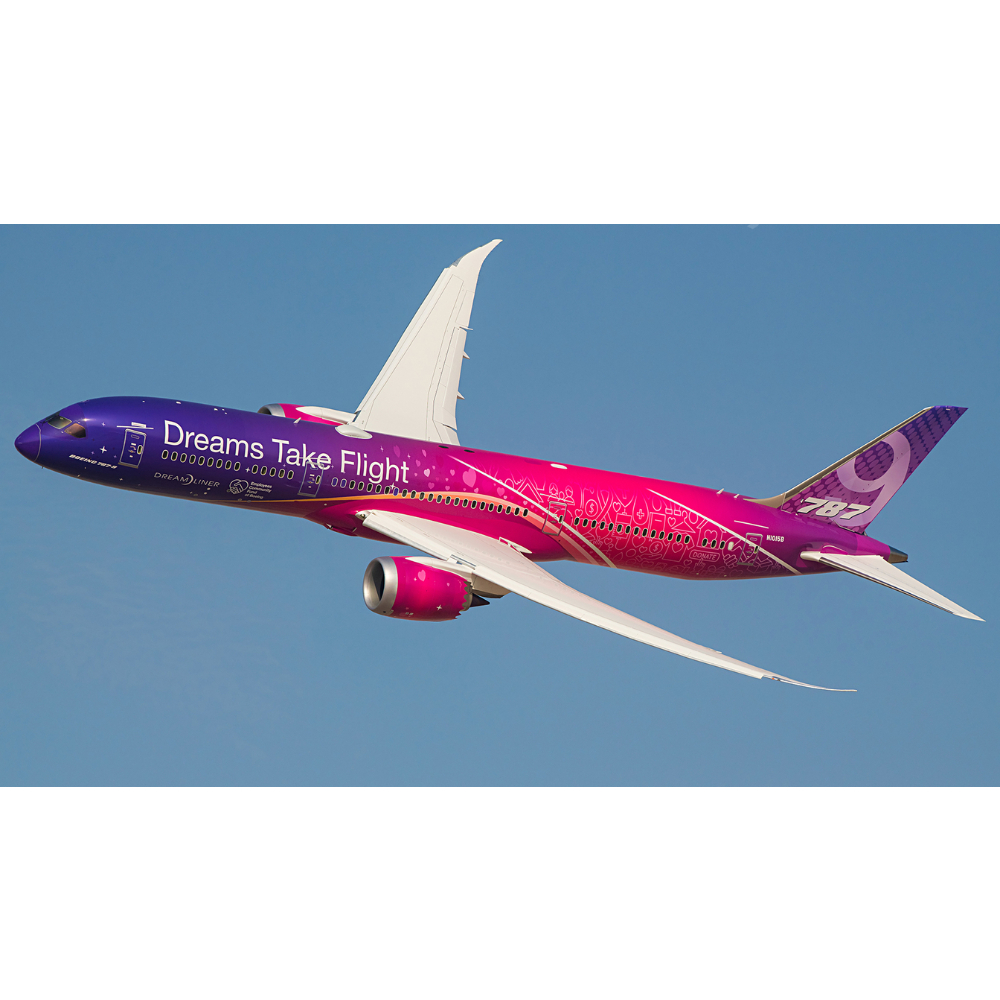SQ Wings Boeing Company "Dreams Take Flight" Boeing B787-9 N1015B 1/200 Aircraft Scale Model