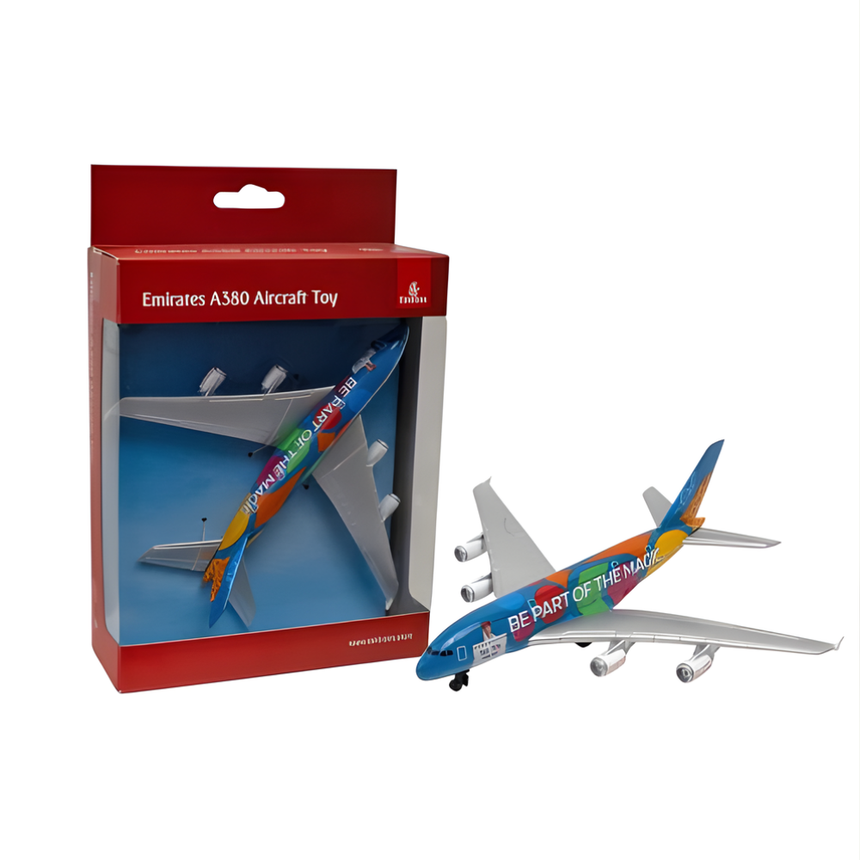 Emirates Airbus A380 Magic of Dubai Single Diecast Airplane Model Toy