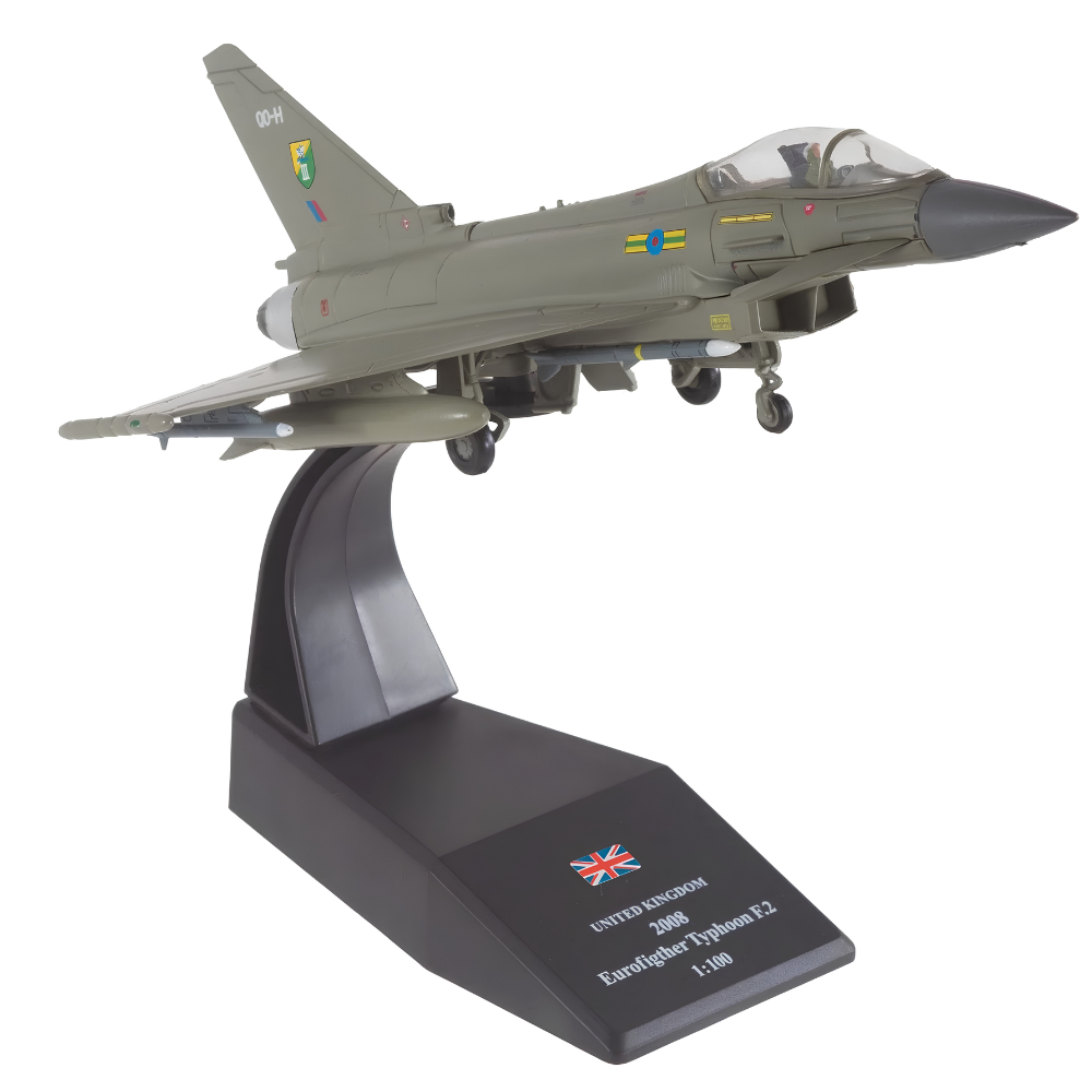 AMS Military RAF United Kingdom 2008 Eurofighter Typhoon F.2 1/100 Aircraft Scale Model