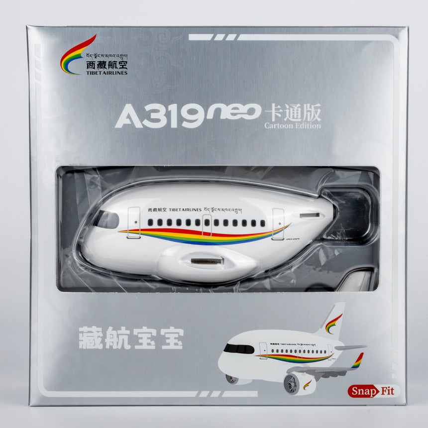 NG Models Tibet Airlines Airbus A319 (Cartoon Edition) Snap-Fit Aircraft Scale Model