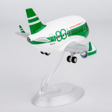 CUMO Wings Airbus A321neo Cute Aircraft Model – Cathay Pacific 80th Anniversary Retro Livery - Snap-Fit ABS Collectible with Display Stand 10.5×12.5×7.5 cm