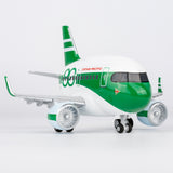 CUMO Wings Airbus A321neo Cute Aircraft Model – Cathay Pacific 80th Anniversary Retro Livery - Snap-Fit ABS Collectible with Display Stand 10.5×12.5×7.5 cm