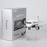 CUMO Wings Airbus A321neo Cute Aircraft Model – STARLUX Airlines Edition - Snap-Fit ABS Collectible Airplane with Display Stand 10.5×12.5×7.5 cm