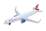 British Airways Airbus A321 Single Diecast Airplane Model Toy