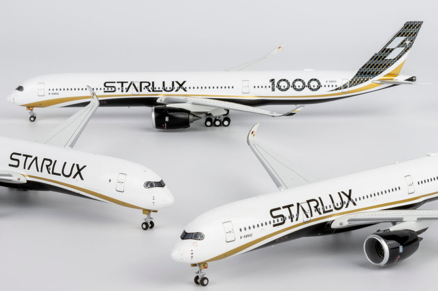 NG Models Starlux Airlines (Carbon Fiber colors; first A350-1000 for Starlux Airlines) Airbus A350-1000 B-58551 1/400 Aircraft Scale Model