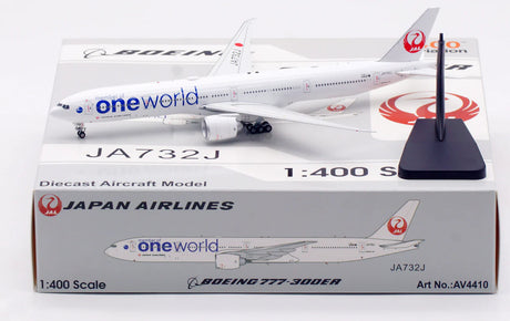 Aviation400 Japan Airlines Boeing 777-346ER "Oneworld" JA732J (detachable gear) 1/400 Aircraft Scale Model