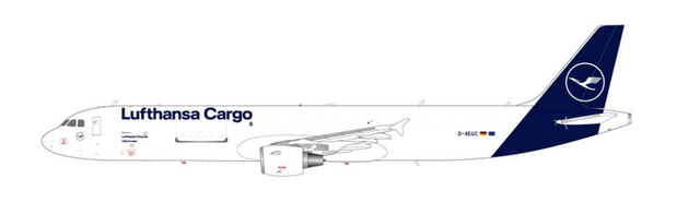 GeminiJets Lufthansa Cargo A321P2F D-AEUC 1/200 Aircraft Scale Model
