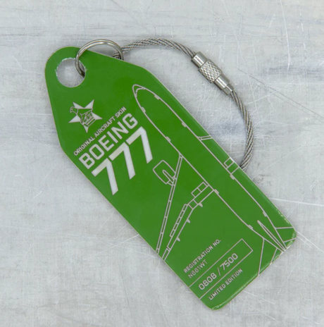 Aviationtag Zimbabwe Airways Boeing 777 - N661WT - Green