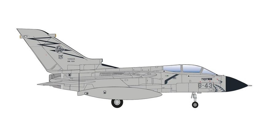 Herpa Italian Air Force Panavia Tornado ECR - 155° Gruppo ETS, 6° Stormo "Diavoli Rossi", Ghedi Air Baser 1/200 573078