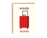 Suitcase Birthday Card With Envelope