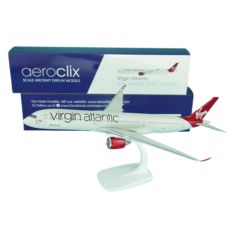 AeroClix Virgin Atlantic Airbus A350-1000 G-VLUX 1/200 Aircraft Scale Model