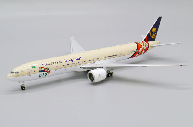 JC Wings Saudia Boeing 777-300ER HZ-AK42 'G20 Livery' 1/400 Aircraft Scale Model