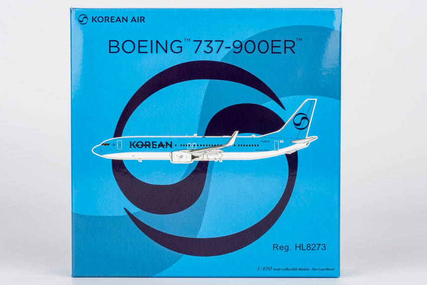 NG Models Korean Air (2025's livery) Boeing 737-900ER/w HL8273 1/400 Aircraft Scale Model