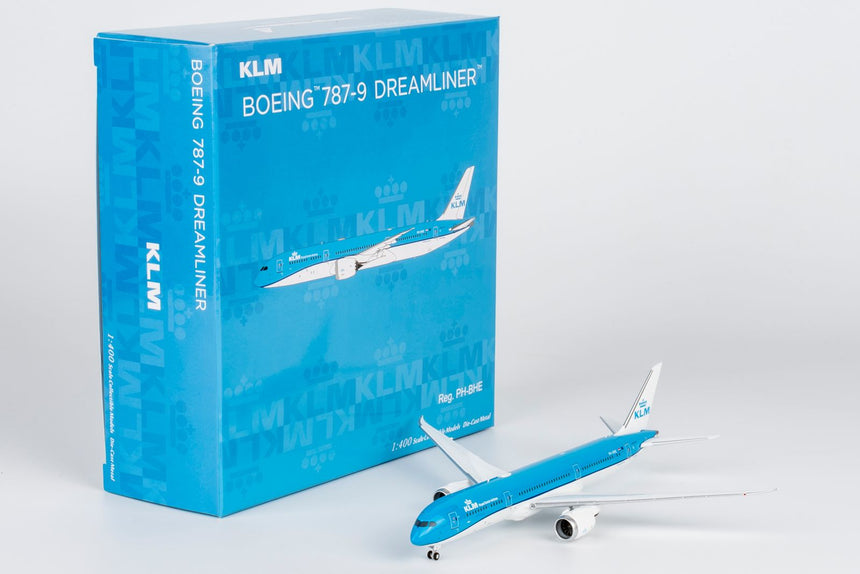NG Models KLM Royal Dutch Airlines (revised current colors; named "Dahlia") Boeing 787-9 Dreamliner PH-BHE 1/400 Aircraft Scale Model