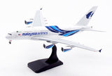 Aviation400 Malaysia Airlines Airbus A380-841 9M-MNE (Rolling Detachable Magnetic Undercarriage) 1/400 Scale