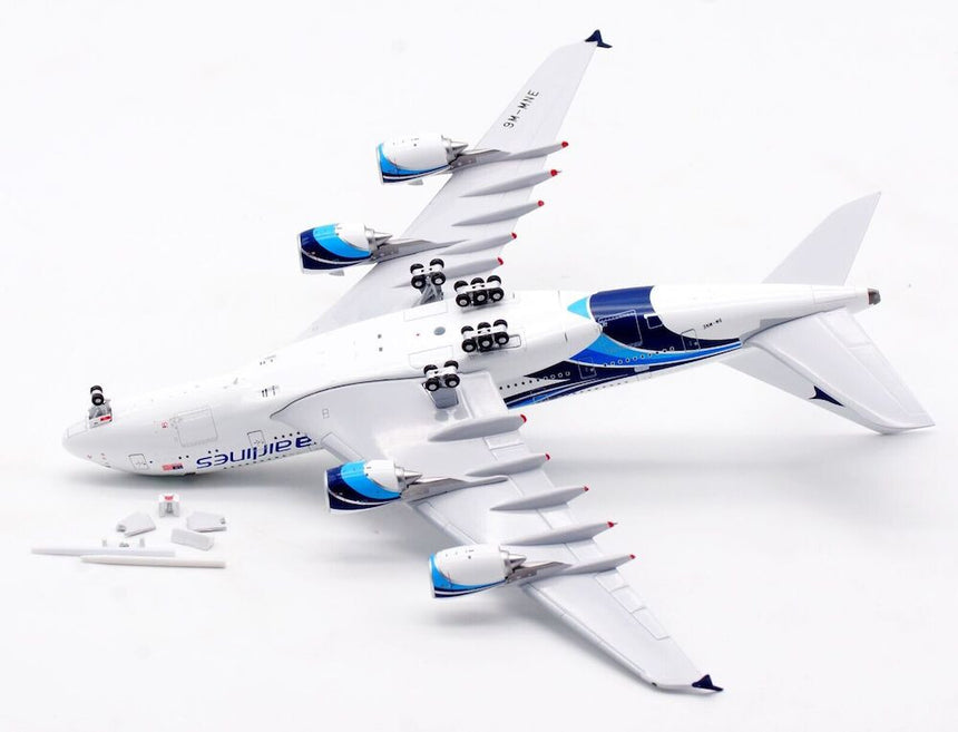 Aviation400 Malaysia Airlines Airbus A380-841 9M-MNE (Rolling Detachable Magnetic Undercarriage) 1/400 Scale