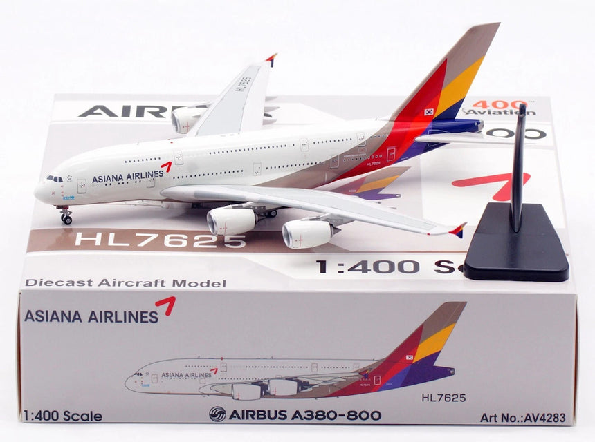 Aviation400 Asiana Airlines Airbus A380-841 HL7625 (detachable gear) 1/400 Scale