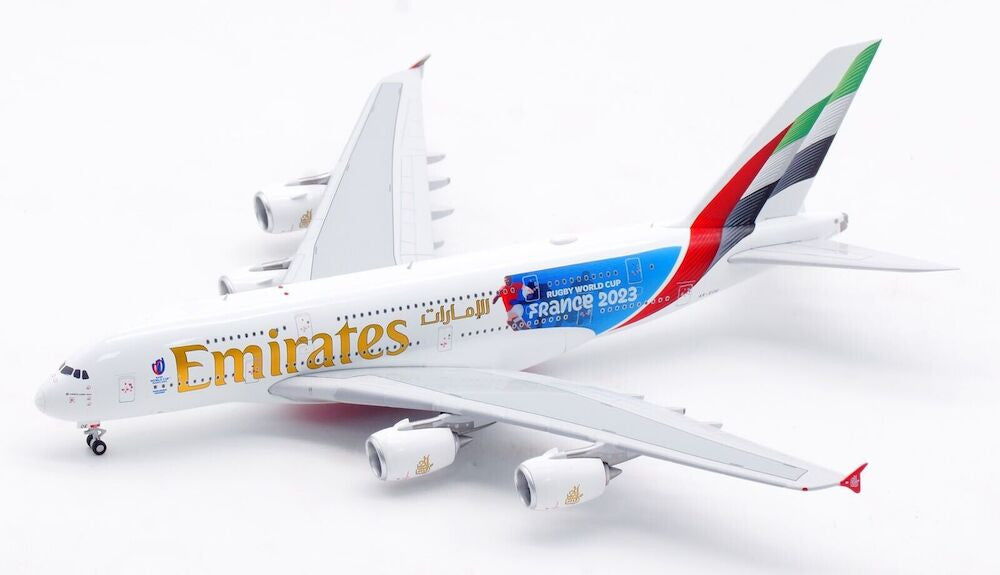 GeminiJets Emirates Airbus A380 A6-EOE "Rugby World Cup 2023" 1/400 Aircraft Scale Model