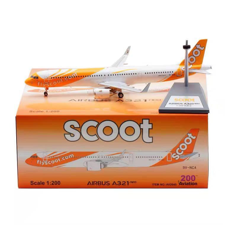 Aviation200 Scoot Airbus A321NEO 9V-NCA (with Stand) 1/200 Scale