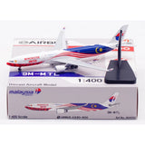 Aviation400 Malaysia Airlines Airbus A330-323 "MU" 9M-MTL 1/400 Aircraft Scale Model