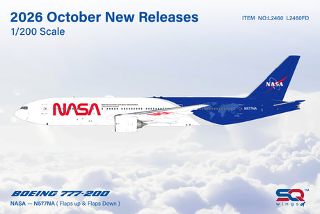 SQ Wings NASA Boeing B777-200 N577NA 1/200 Aircraft Scale Model