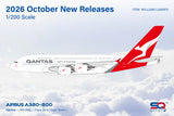 SQ Wings Qantas Airbus A380 VH-OQL Flaps Down 1/200 Aircraft Scale Model