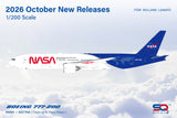 SQ Wings NASA Boeing B777-200 N577NA Flaps Down 1/200 Aircraft Scale Model