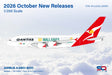 SQ Wings Qantas Airbus A380 VH-OQH Flaps Down "Go Wallabies" 1/200 Aircraft Scale Model