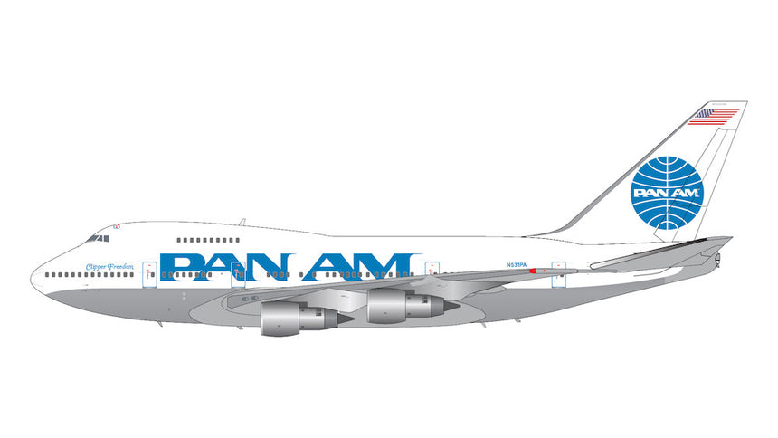 GeminiJets Pan American World Airways (Pan Am) Boeing B747SP N531PA Billboard Titles 1/200 Scale