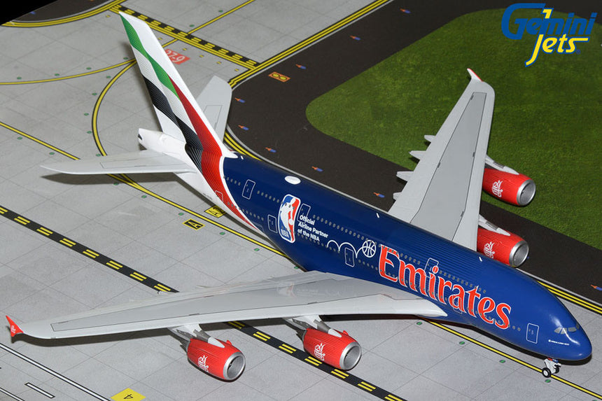 GeminiJets Emirates Airbus A380 A6-EOD “Official Airline Partner of the NBA” 1/200 G2UAE1346