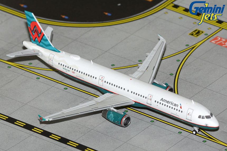 GeminiJets American Airlines Airbus A321 "America West Retro" Reg: N580UW 1/400 Scale