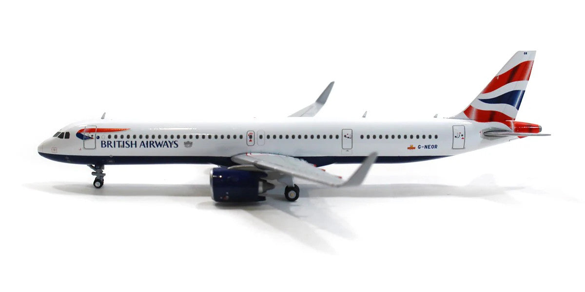 GeminiJets British Airways Airbus A321neo G-NEOR 1/400 Aircraft Scale Model