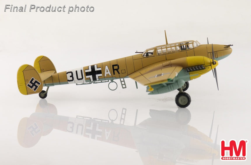 Hobby Master BF 110E-2 3U+AR, 7./ZG 26, Italy 1941 (special weathered version) 1/72 Scale