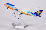 HX Models Singapore Airlines Boeing 747-400 9V-SPK "Tropical" Standard Version 1/400 Aircraft Scale Model