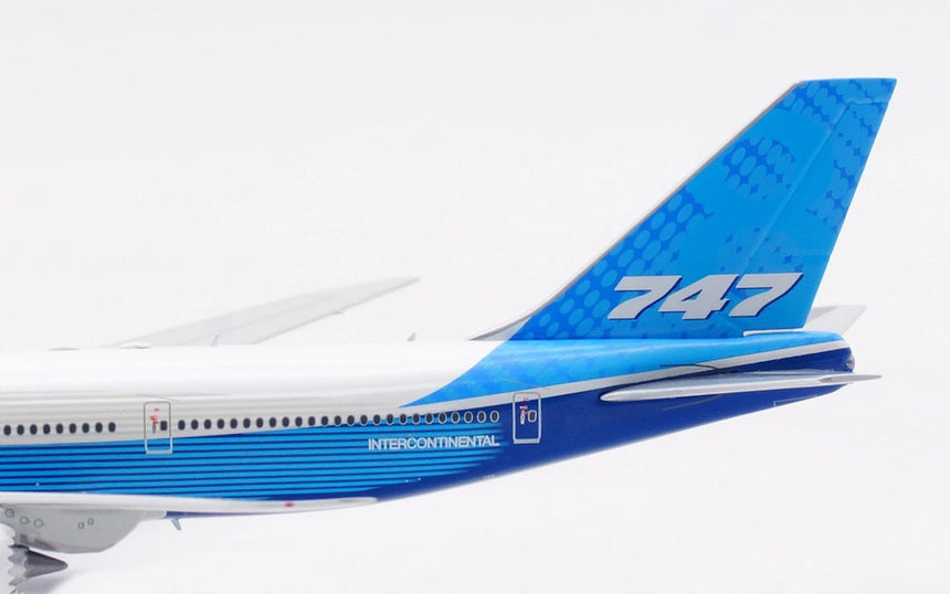 HX Models Boeing Company B747-8 Blue "House livery" 1/400 Aircraft Scale Model