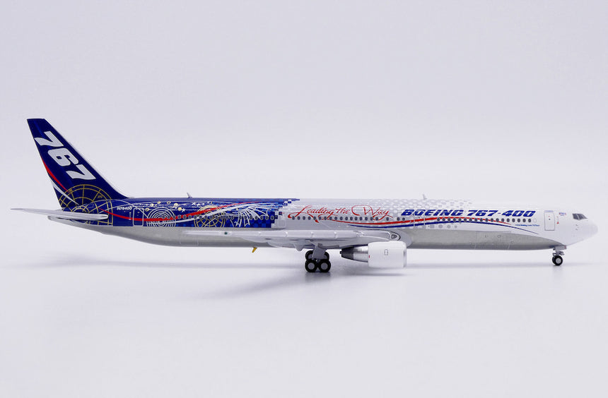 JC Wings Boeing House Color 767-400ER "Leading the Way" "Polished" (N76400 1/400 Scale