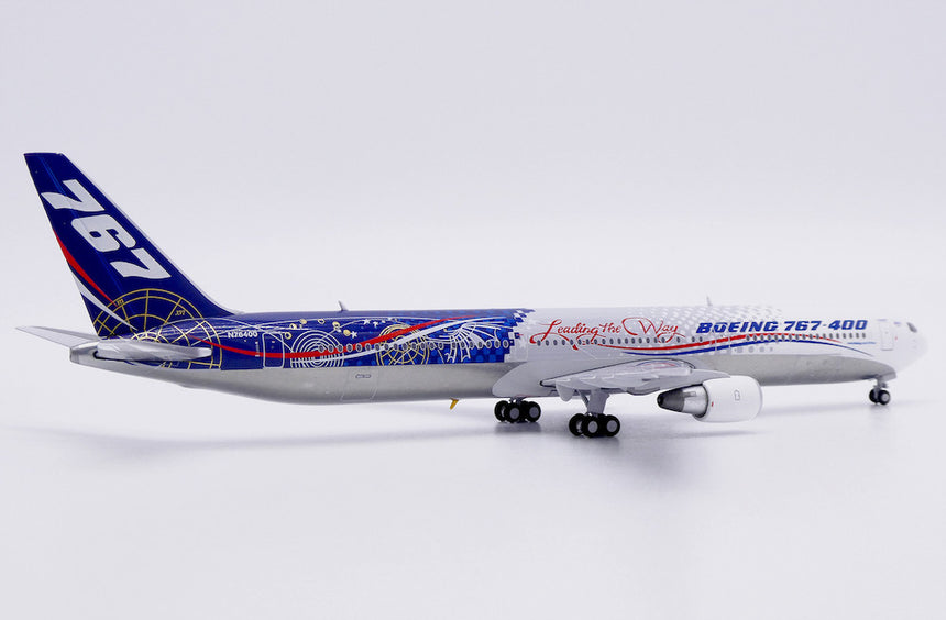 JC Wings Boeing House Color 767-400ER "Leading the Way" "Polished" (N76400 1/400 Scale